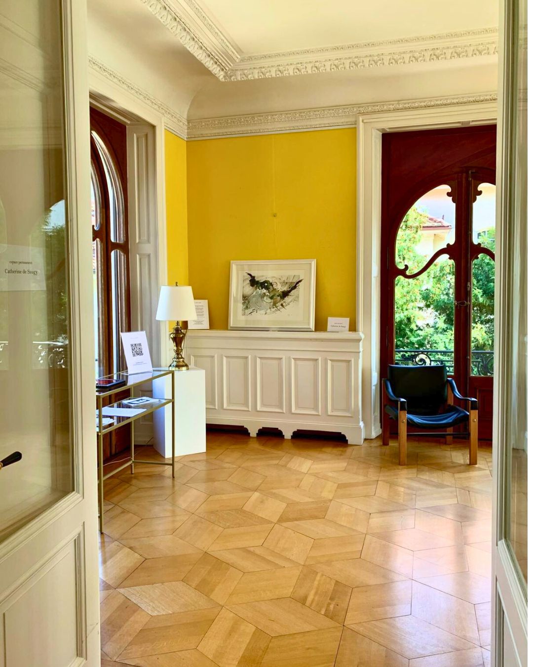 Le Salon jaune de la Villa Murillo, espace permanent de Catherine de Saugy